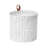 IKEA Siyah Beyaz Çamaşır Sepeti 11 Lt - 28X25CM