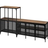 IKEA Siyah Dayanıklı Tv Ünitesi 250X36X95 cm