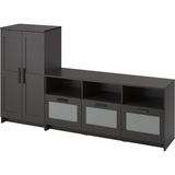 IKEA Siyah Fonksiyonel Tv Ünitesi 258X41X95 cm