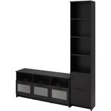 IKEA Siyah Şık Tv Ünitesi 240X41X190 cm