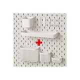 IKEA Skadis 10 parça set 7li Set ve 3Lü sepetler beyaz renk 10 pano parçası (pano dahil değildir)