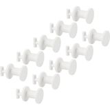 Ikea Skadıs Mini Plastik Itme Kancası (Skadıs Pegboard Için Uygundur), Beyaz, 19 Mm, 205.198.88-10'L