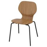 IKEA SKALSTA sandalye ceviz kaplama-siyah/gri - 49608756