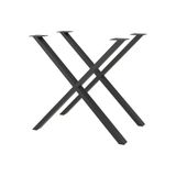 IKEA SKALSTA X-Şeklinde Siyah-Gri Yemek Masası Ayağı 70 cm 2 Adet X-şeklinde siyah-gri 70 cm