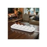 Ikea Skatgas Duru-Shop Led'Li Tealight Mum - (12 Li )Beyaz, Şarj Tepsili Led Mum, Şarjlı Led Mum Efektli