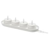 IKEA SKATGAS LED'li tealight mum beyaz - 00611595