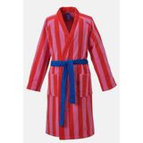 Ikea Skogssallat Kırmızı-Pembe-Çizgili Bornoz - L - XL - Pembe - Kırmızı