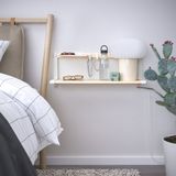 IKEA SKOMAKARE duvar rafı beyaz-meşe - 80550197