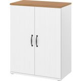Ikea Skruvby Büfe 70 x 90 cm Meşe Üst Panelli Beyaz Dolap Ev Düzenleyici