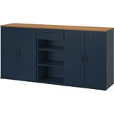 Ikea Skruvby Konsol 190 x 90 cm Mavi Siyah TV Ünitesi Sehpası Depolama Ünitesi