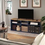 IKEA SKRUVBY tv sehpası mavi-siyah - 10520364
