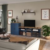 IKEA SKRUVBY tv ünitesi mavi-siyah - 79494602