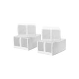 Ikea Skubb 4'Lü Ayakkabı Kutusu - Beyaz Standart,TYBKTKJKJAZAF28N95