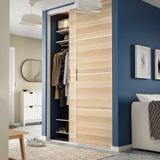 IKEA SKYTTA/MEHAMN gömme dolap için sürgü kapak beyaz-ağartılmış meşe görünümlü - 89424048