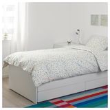 IKEA SLAKT/LURÖY tek kişilik karyola beyaz - 89227731