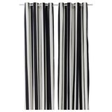 IKEA SLANHÖSTMAL fon perde/2 kanat beyaz-siyah - 20607842
