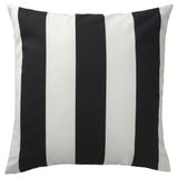 IKEA SLANHÖSTMAL Serisi, kırlent kılıfı, 50x50 cm, siyah-beyaz siyah-beyaz #000000