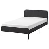 IKEA SLATTUM tek kişilik karyola vissle koyu gri - 10578741