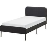 IKEA Slattum Tek Kişilik Karyola Vissle Koyu Gri 90 x 200 cm