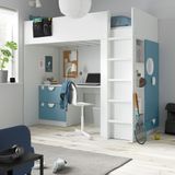 IKEA SMASTAD ranza beyaz-mavi - 89542023