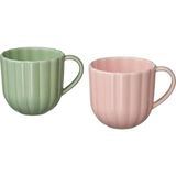 Ikea Smörfısk Kupa - Açık Yeşil-Pembe, G10 x Y9 cm - Açık Yeşil - Pembe