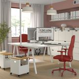 IKEA SMÖRKULL çalışma sandalyesi grasnas kırmızı - 60503437