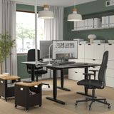 IKEA SMÖRKULL çalışma sandalyesi grasnas koyu gri - 80503436