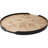 Ikea Småäta Dönen Tabla 42 cm Akasya Kaplama Servis ve Sunum Için Pratik Dönüş Mekanizması - Siyah - Füme