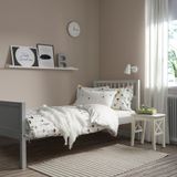 IKEA SMYGA tek kişilik karyola açık gri - 60480780