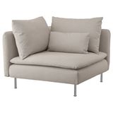 IKEA SÖDERHAMN köşe koltuk fridtuna açık bej - 59449677