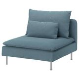 IKEA SÖDERHAMN tekli koltuk fridtuna koyu gri-mavi - 09621585
