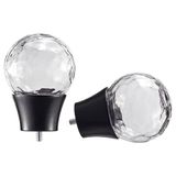 IKEA SOLBLOMMOSSA perde çubuğu topuzu siyah-cam - 80624075