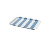 IKEA Soldatfısk tepsi, çizgili, beyaz-gri-mavi 20x28cm