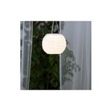 IKEA Solvınden 22 Cm Beyaz Solar Güneş Enerjili Sarkıt Lamba Bahçe Teras Balkon Lambası 22 Cm