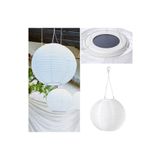 IKEA Solvınden Ledli Çizgili Sarı-Beyaz 30 cm Güneş Enerjili Sarkıt Lamba