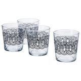 IKEA SÖTRÖNN bardak seti cam-siyah - 40571106