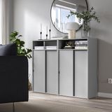 IKEA SPIKSMED sürgü kapaklı dolap gri - 39503316