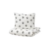 IKEA Sportslig Beyaz Siyah 150x200 50x60 cm Çocuk Nevresim Takımı