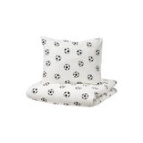 IKEA Sportslig Beyaz Siyah 150x200 50x60 cm Çocuk Nevresim Takımı