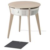 IKEA STARKVIND hava temizleyicili sehpa meşe kaplama-beyaz - 19444219