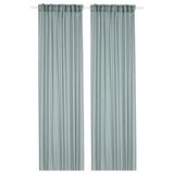 IKEA STENFRÖ tül perde/2 kanat turkuaz - 70594899