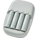 IKEA Stenkol/ladda Yeşil-Beyaz Şarj Edilebilir Pil 1900 mAh 1.2V AA Tipi ve Pil Şarj Cihazı