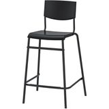 IKEA Stıg Siyah 63 Cm Bar Sandalyesi Metal Modern Tasarım ve Yüksek Dayanıklılık