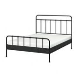 IKEA STJARNÖ/LURÖY çift kişilik karyola antrasit - 39563329