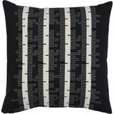 IKEA Stockholm 2025 Kırlent Kılıfı Siyah Kırık Beyaz 50 x 50 cm - Çok Renkli