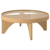 IKEA STOCKHOLM 2025 orta sehpa meşe kaplama-cam - 20586552