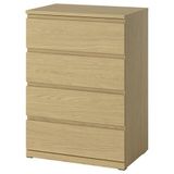 IKEA STORKLINTA 4 çekmeceli şifonyer meşe görünümlü - 80627535