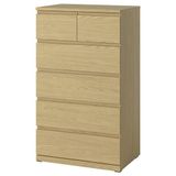 IKEA STORKLINTA 6 çekmeceli şifonyer meşe görünümlü - 00627544
