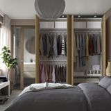 IKEA /STORKLINTA gardırop beyaz-meşe görünümlü - 29562716