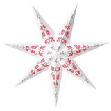 IKEA STRALA abajur başlığı pembe-beyaz - 10582489